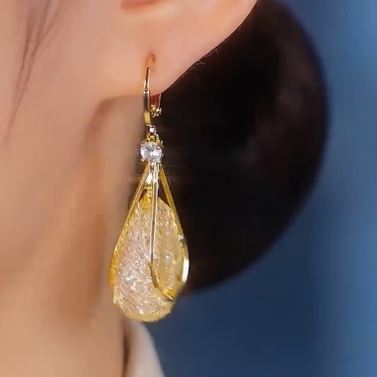 Fashion Mesh Droplet Stud Earrings