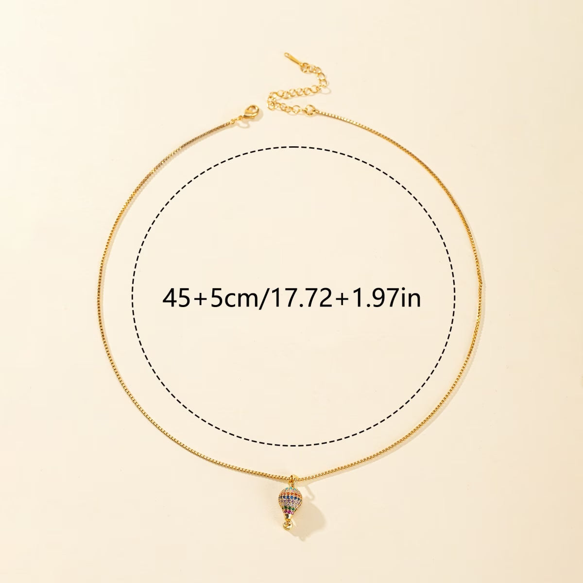 Retro Elegant Golden Balloon Pendant Set