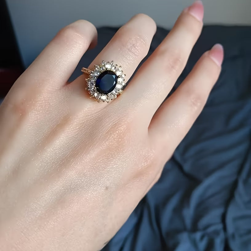 Vogue Oval Fashionable Zirconia Ring