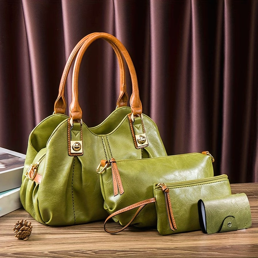 Mankoo Women’s 4-Piece Handbag Set