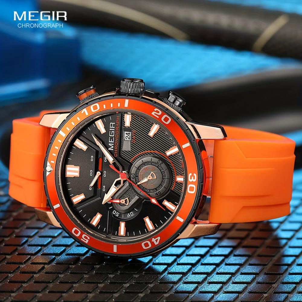 MEGIR Multifunctional Sports Chronograph Men's Watch