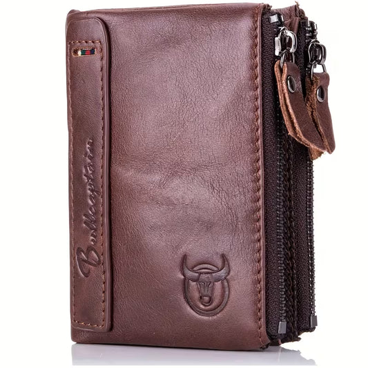 BullCaptain Men’s Genuine Leather Vintage Wallet