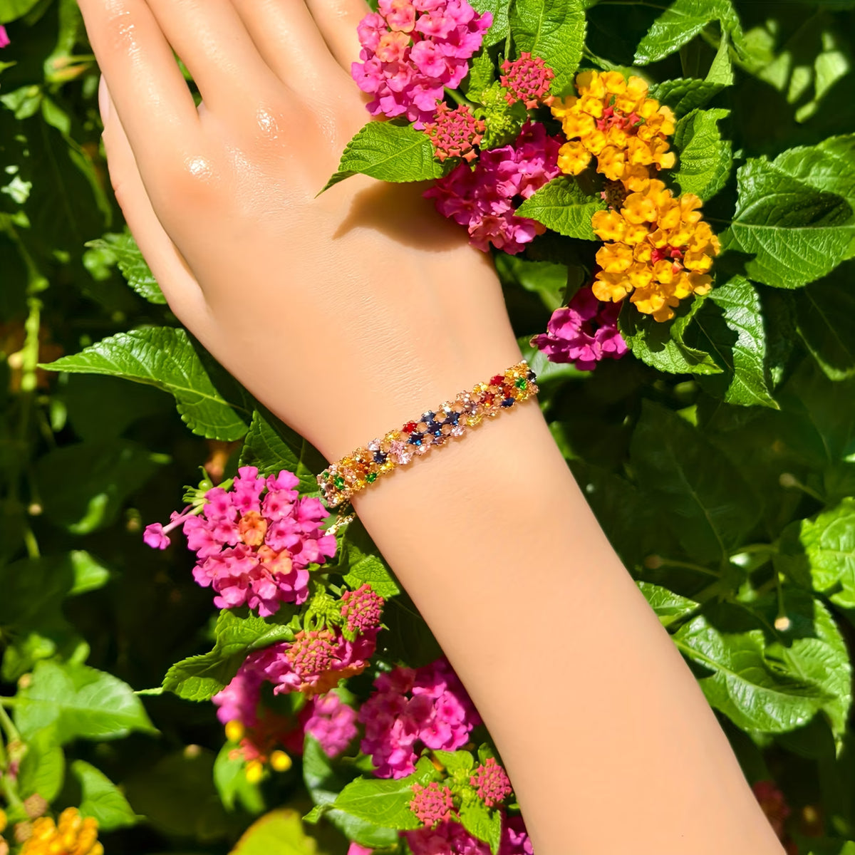 Prism Glow Synthetic Cubic Zirconia Bracelet