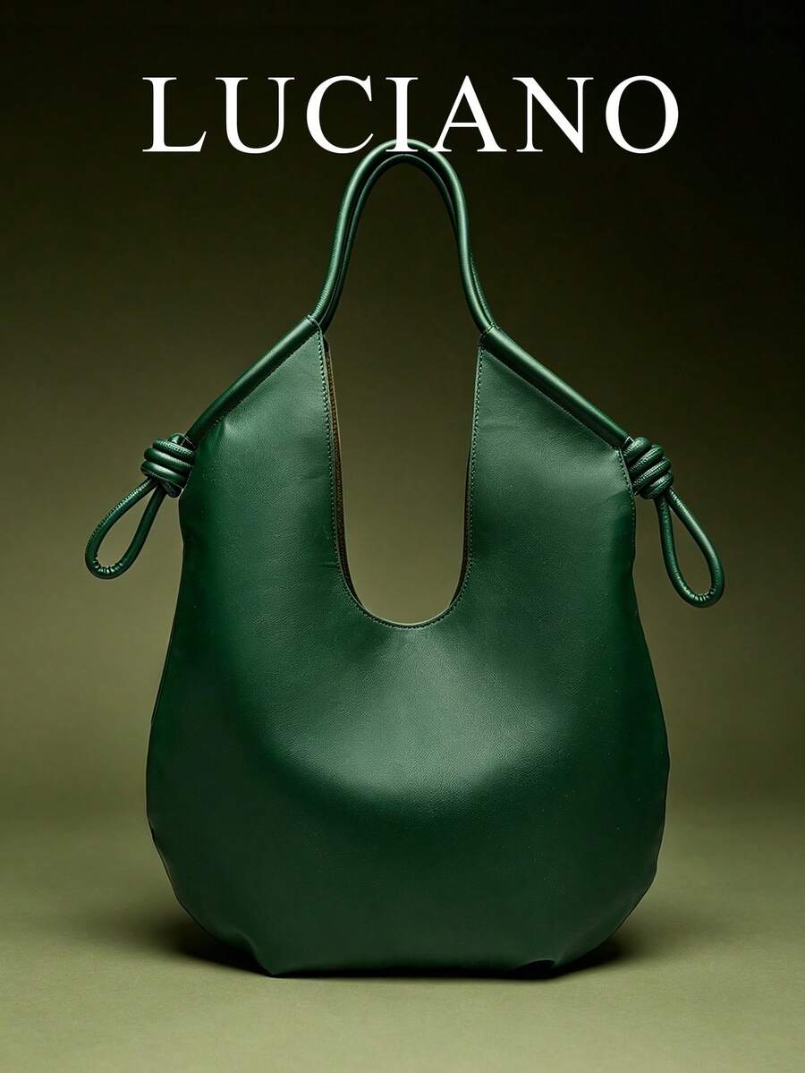 Women’s Minimalist PU Leather Hobo Bag