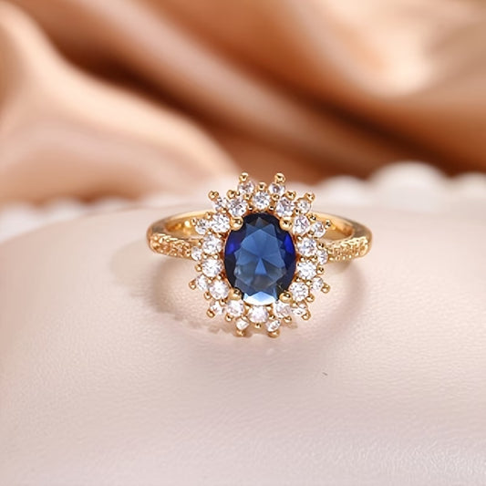 Vogue Oval Fashionable Zirconia Ring