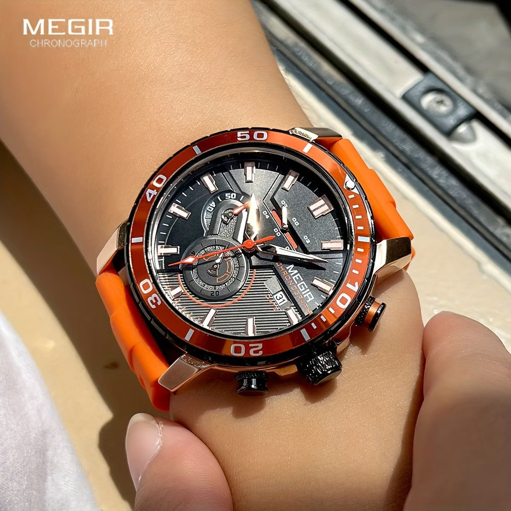MEGIR Multifunctional Sports Chronograph Men's Watch