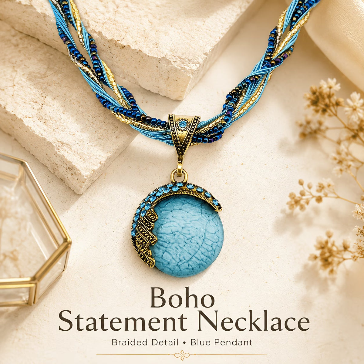 Bohemian Multicolor Layered Beaded Necklace