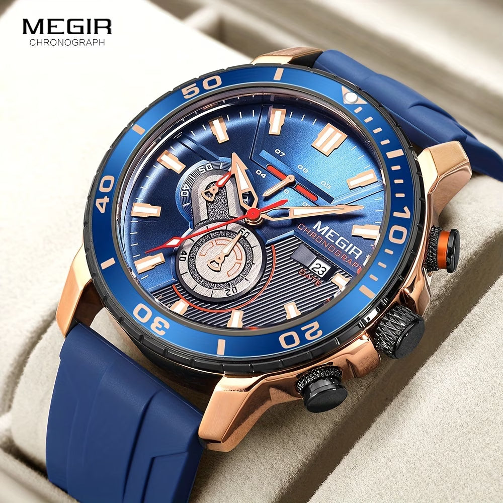 MEGIR Multifunctional Sports Chronograph Men's Watch