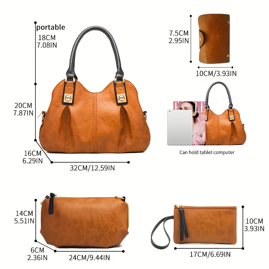 Mankoo Women’s 4-Piece Handbag Set