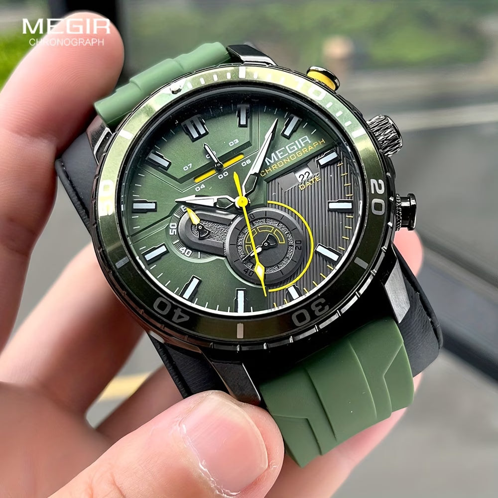MEGIR Multifunctional Sports Chronograph Men's Watch