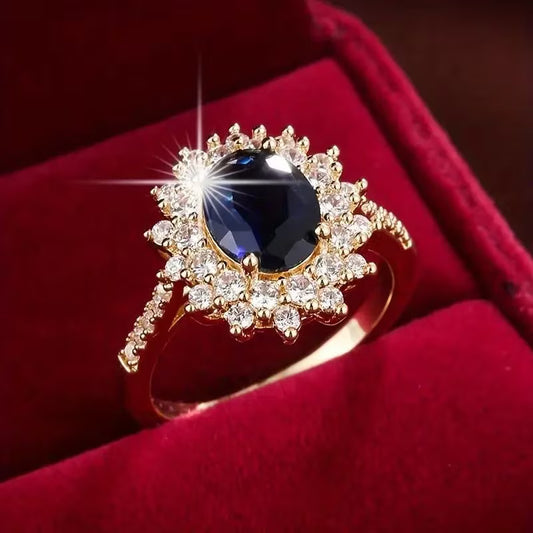 Vogue Oval Fashionable Zirconia Ring