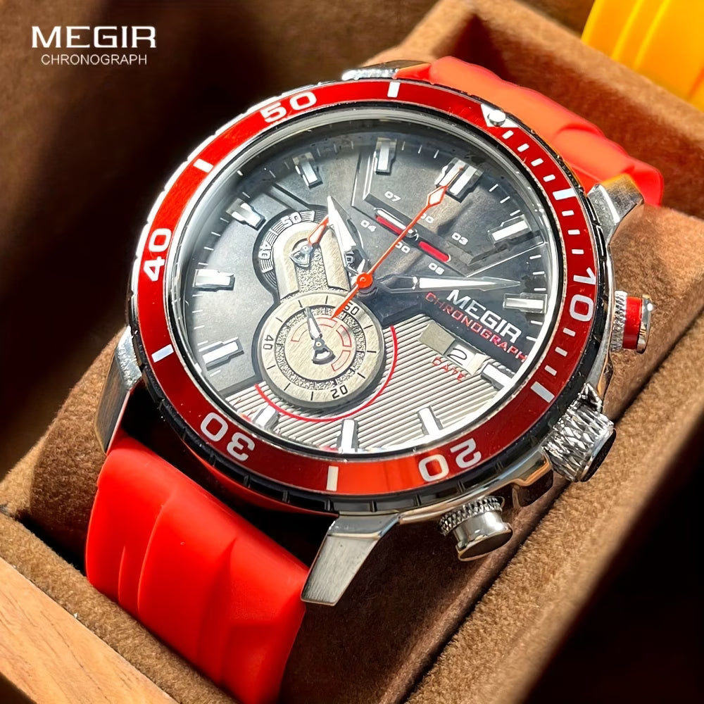 MEGIR Multifunctional Sports Chronograph Men's Watch