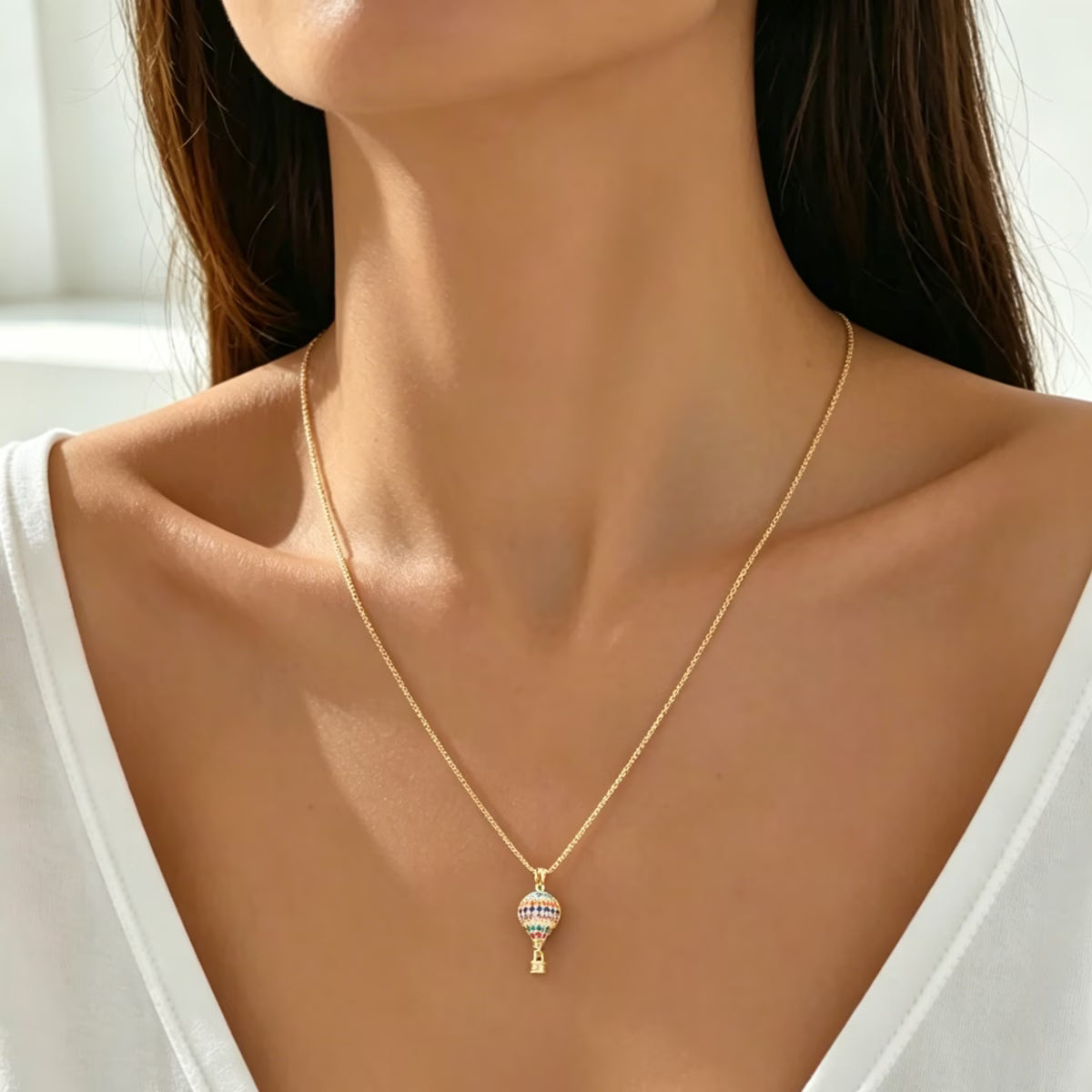 Retro Elegant Golden Balloon Pendant Set