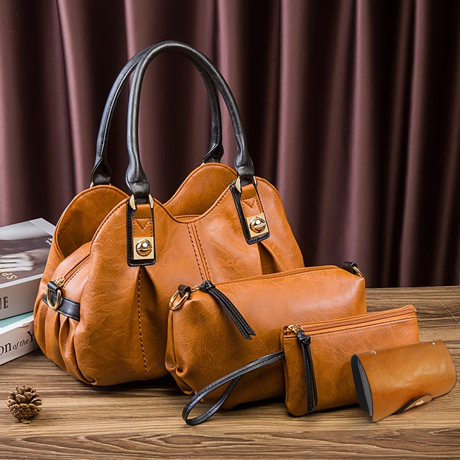 Mankoo Women’s 4-Piece Handbag Set