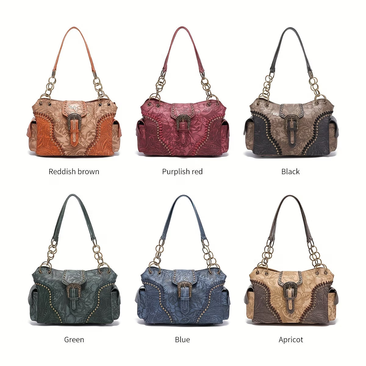 Women’s Vintage Studded Tote Bag