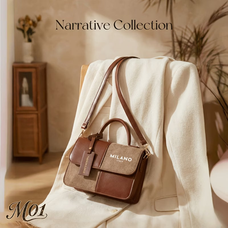 Milano Women’s Vintage Patchwork Style Crossbody Bag