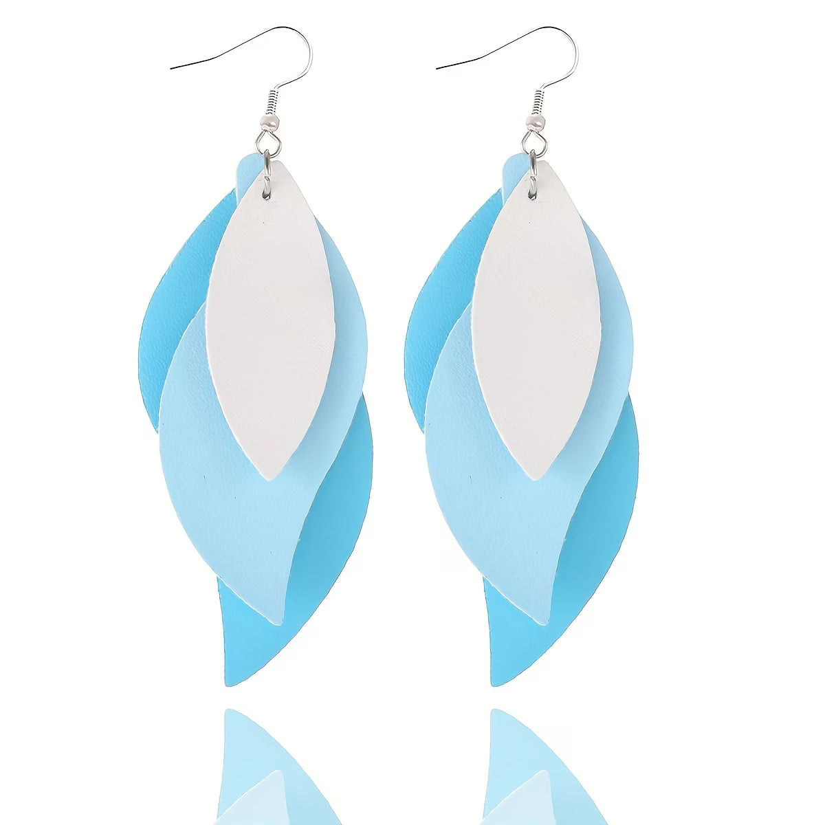 3-Layer Leaf Design Retro Dangle Earrings for Women