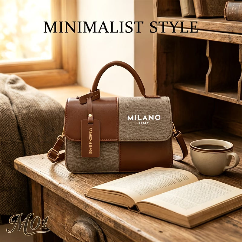 Milano Women’s Vintage Patchwork Style Crossbody Bag