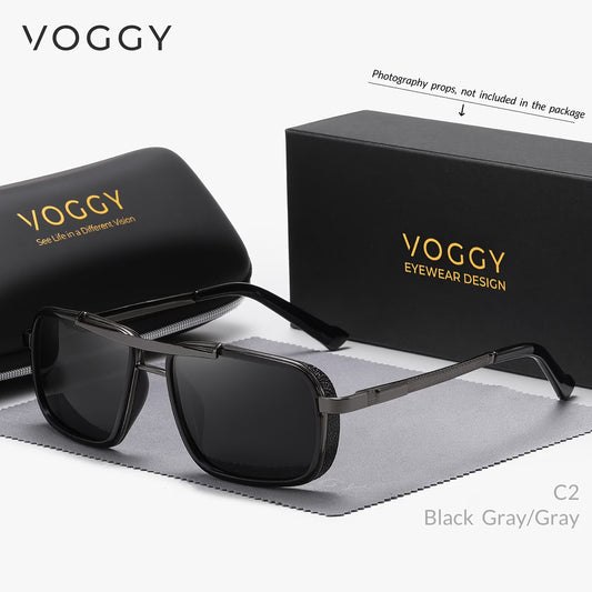 Men’s VOGGY Polarized Retro Metal Sunglasses