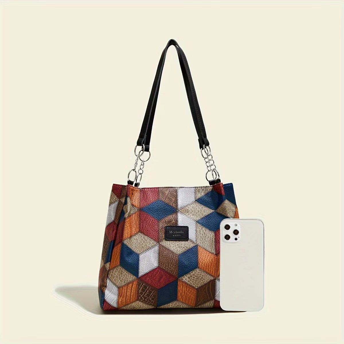 Women’s Vintage Geometric Pattern Tote Bag