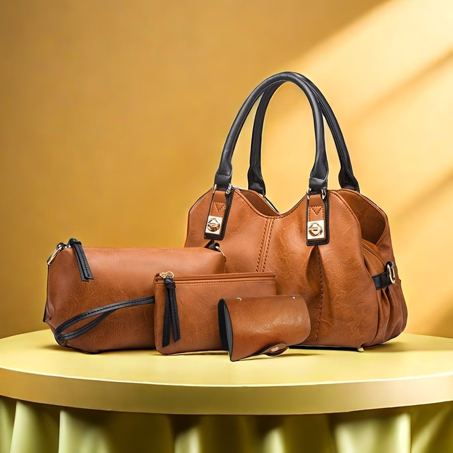 Mankoo Women’s 4-Piece Handbag Set