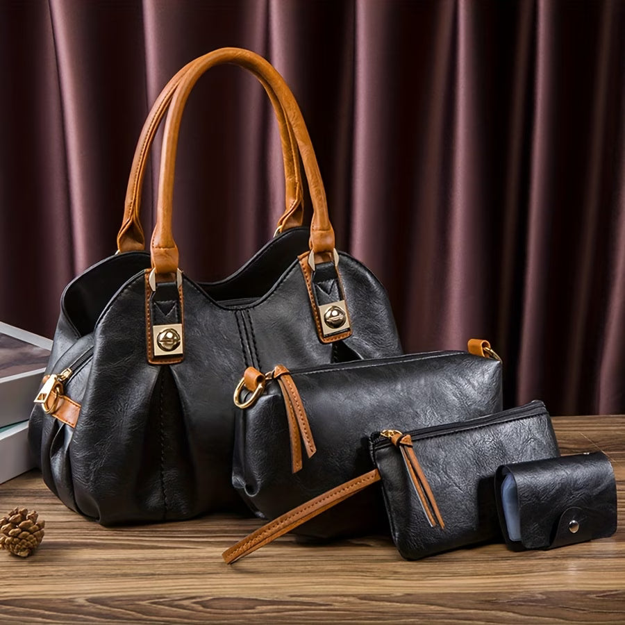 Mankoo Women’s 4-Piece Handbag Set