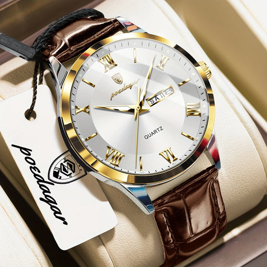 Poedagar Men’s Business Quartz Watch