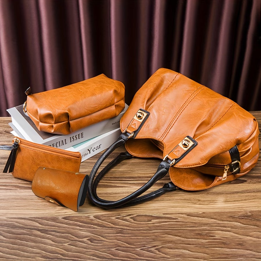 Mankoo Women’s 4-Piece Handbag Set