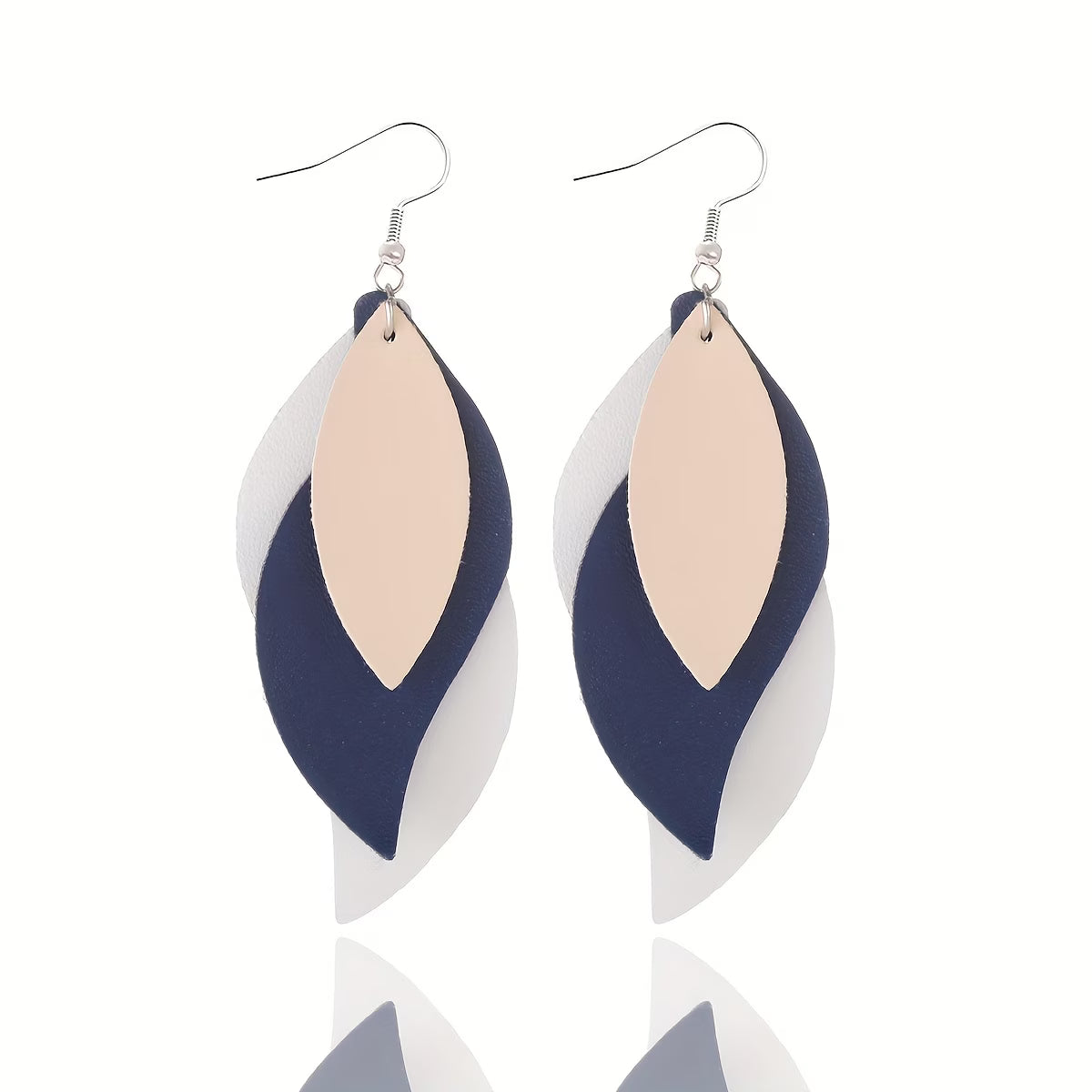 3-Layer Leaf Design Retro Dangle Earrings for Women