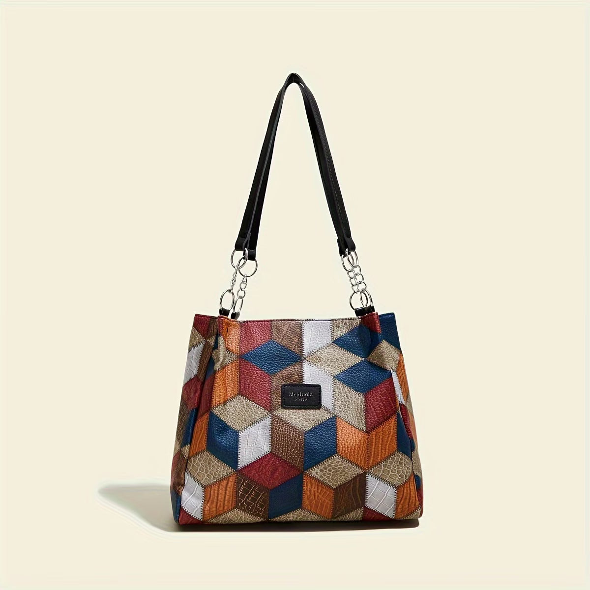 Women’s Vintage Geometric Pattern Tote Bag
