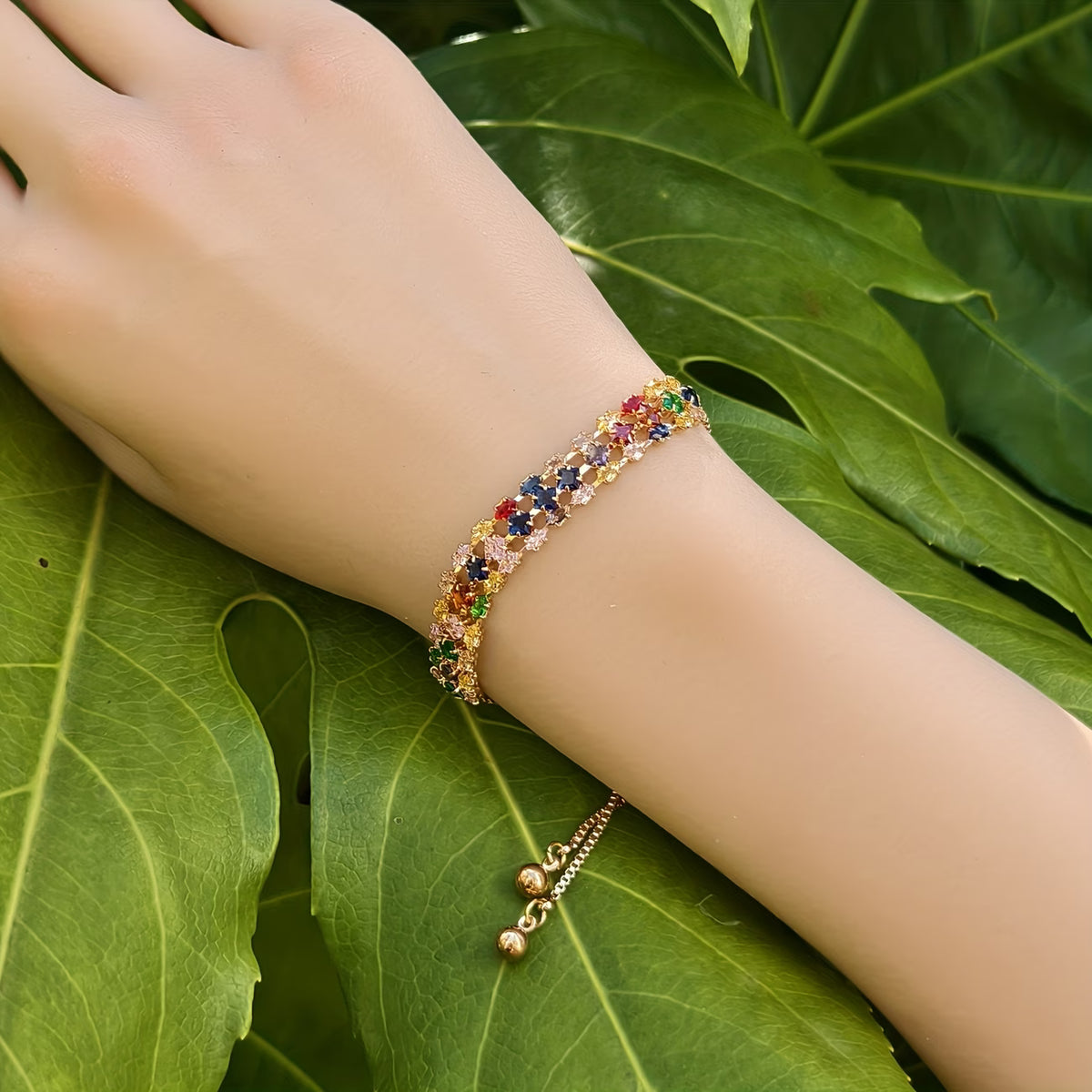 Prism Glow Synthetic Cubic Zirconia Bracelet