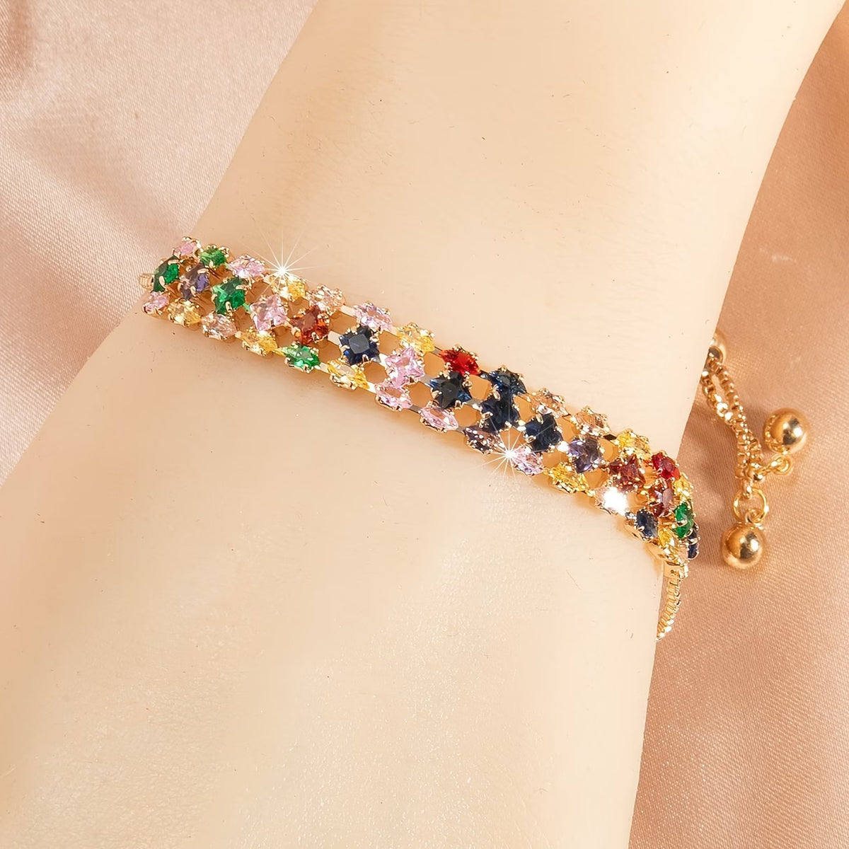 Prism Glow Synthetic Cubic Zirconia Bracelet