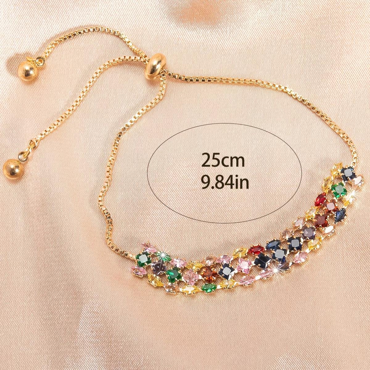 Prism Glow Synthetic Cubic Zirconia Bracelet