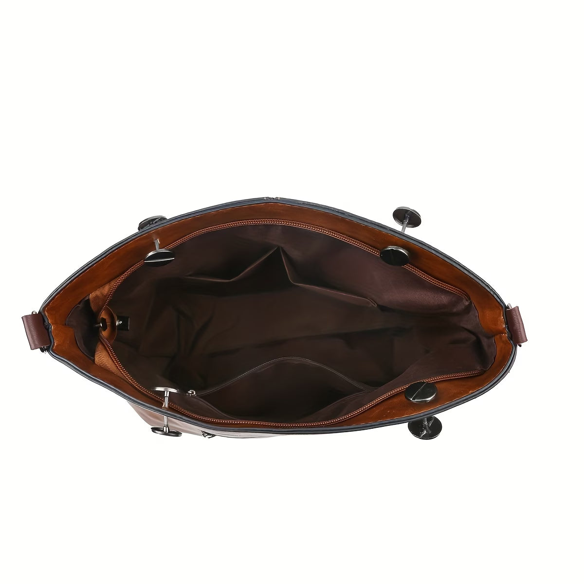 Versatile Women’s Solid Color Large-Capacity Shoulder Bag