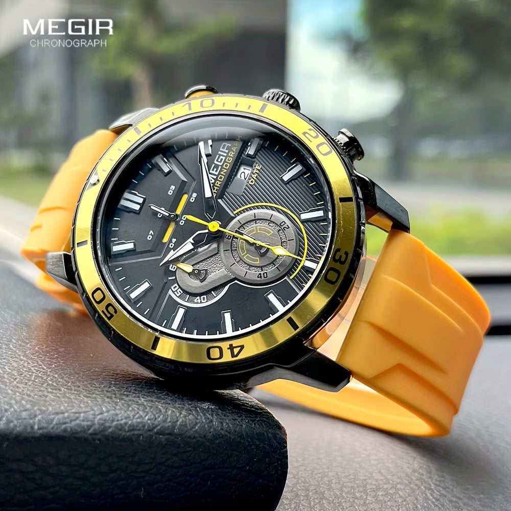 MEGIR Multifunctional Sports Chronograph Men's Watch