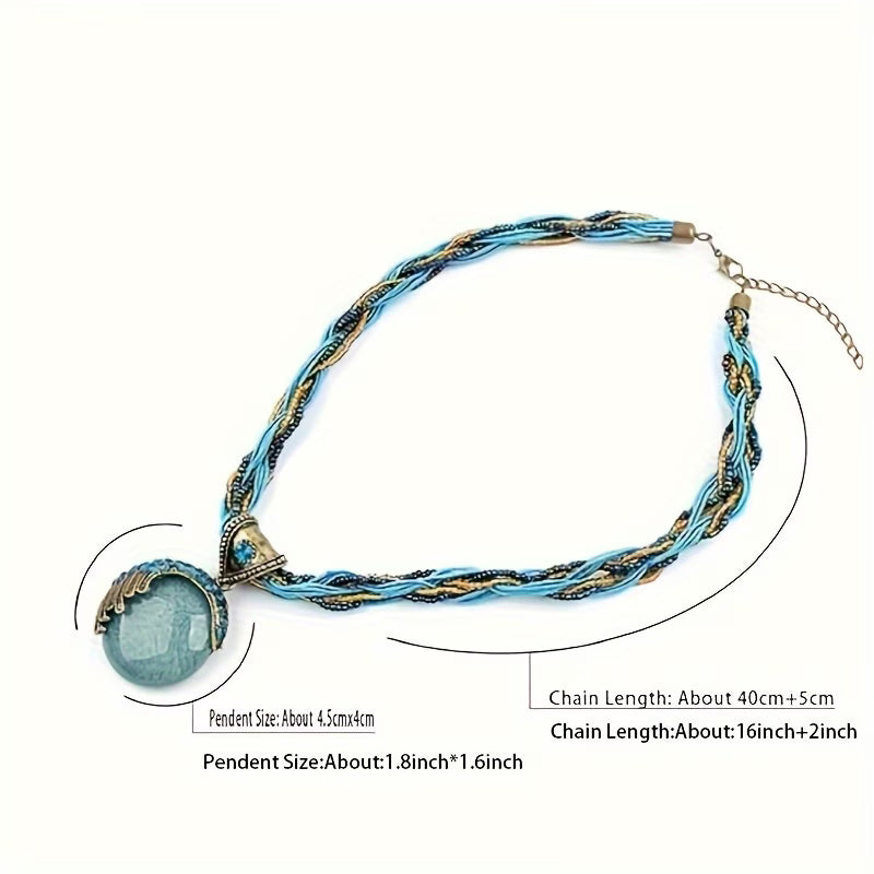 Bohemian Multicolor Layered Beaded Necklace