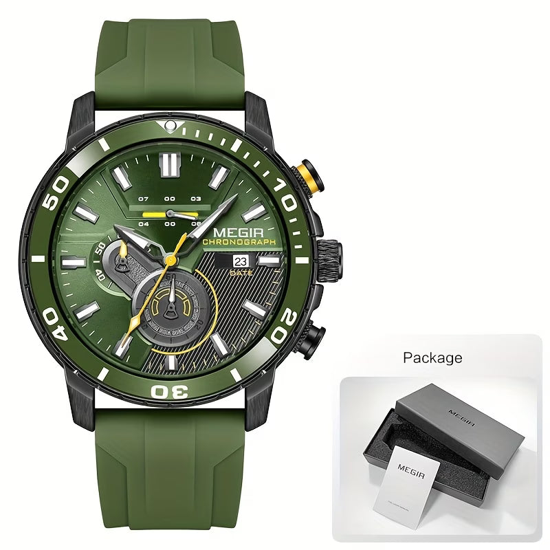 MEGIR Multifunctional Sports Chronograph Men's Watch