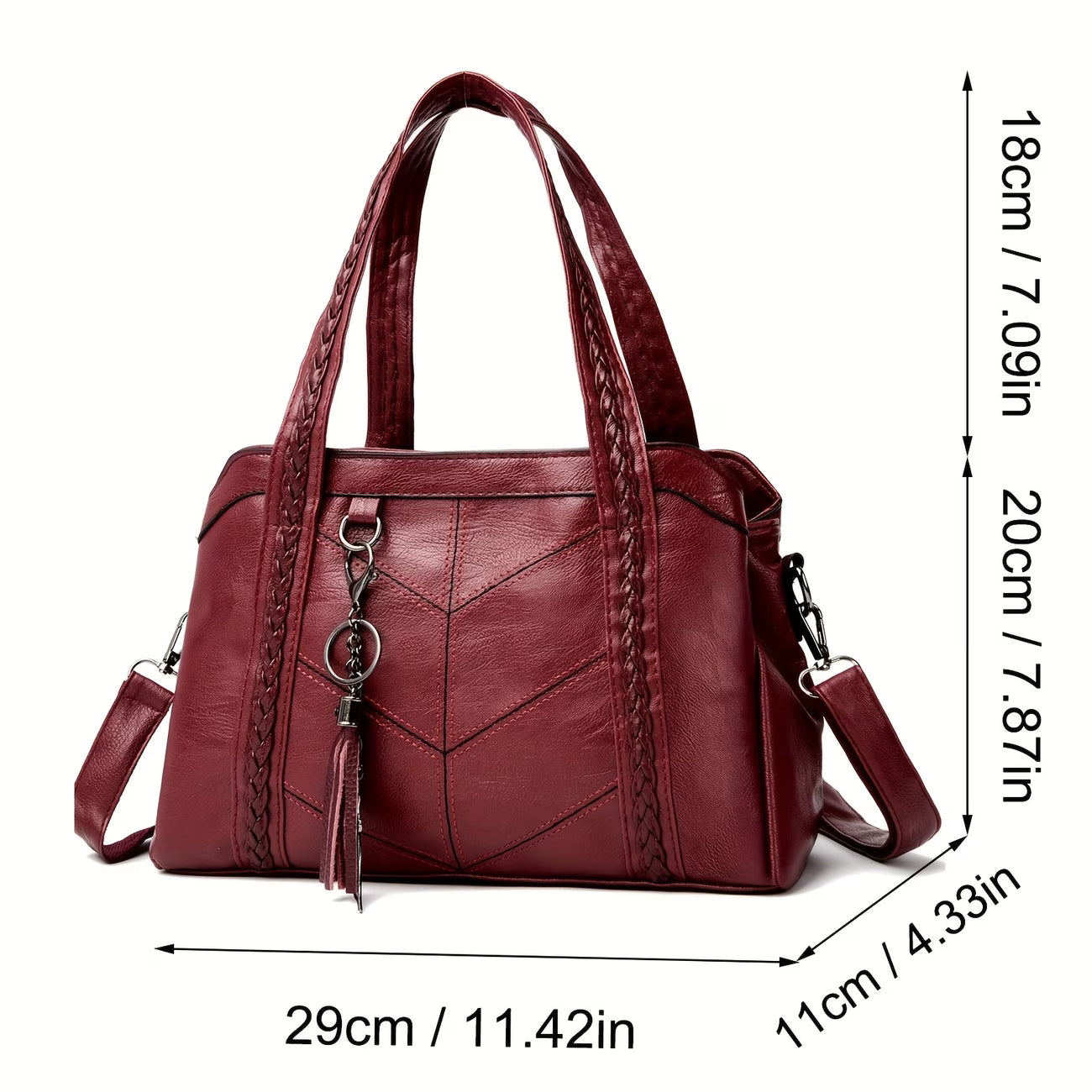 Valenkuci Women’s Vintage Luxury Tote Bag