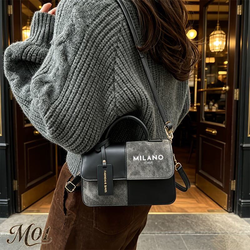 Milano Women’s Vintage Patchwork Style Crossbody Bag