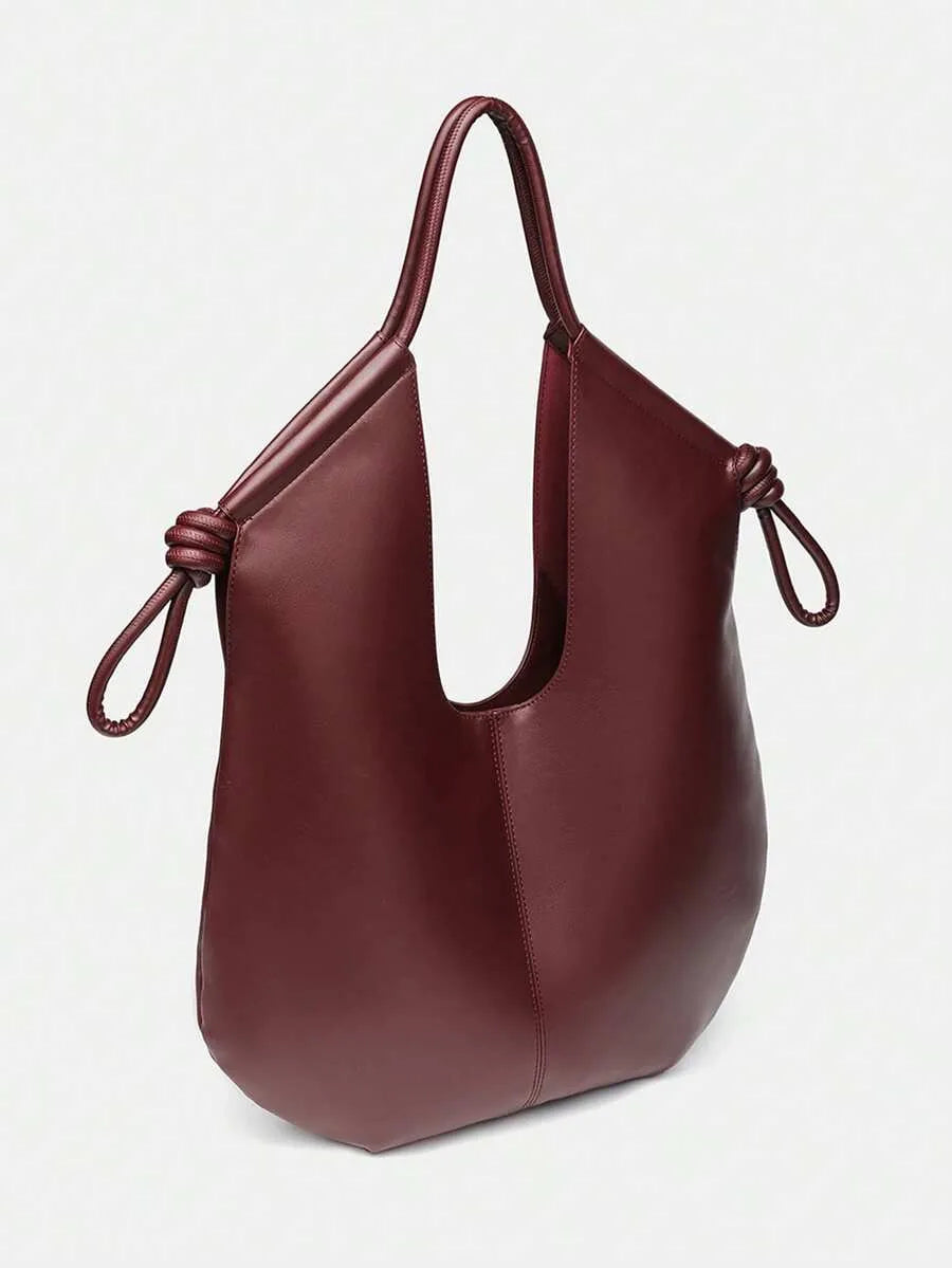 Women’s Minimalist PU Leather Hobo Bag