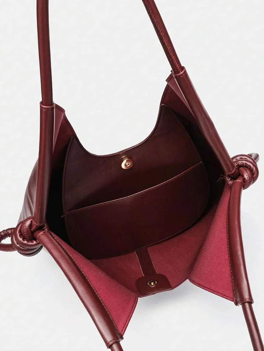 Women’s Minimalist PU Leather Hobo Bag