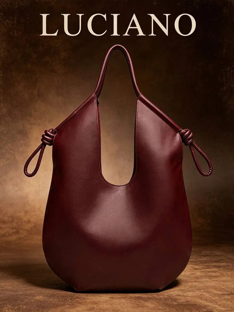 Women’s Minimalist PU Leather Hobo Bag